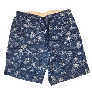 2/$20 Gap Hawaiian Palm Tree Drawstring Men’s Shorts, Medium